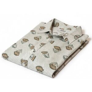 RARE Patagonia Men's Go To Shirt Summer Plant Wool White Men's Size Large